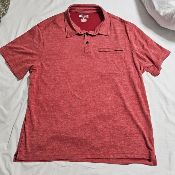 Men's Armachillo Cooling Relaxed Fit Polo Shirt Classic Red - Picture 1 of 4